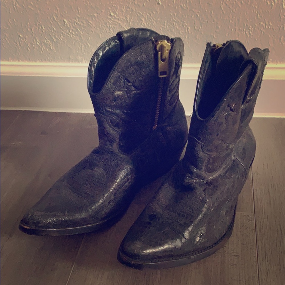 Steve Madden Distressed Cowgirl Boots